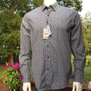 Robert Graham Long Sleeve Dress Shirt S Stretch